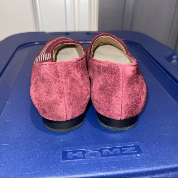 Vaneli Women's Burgundy Suede Loafers size 9.5 - Picture 7 of 10